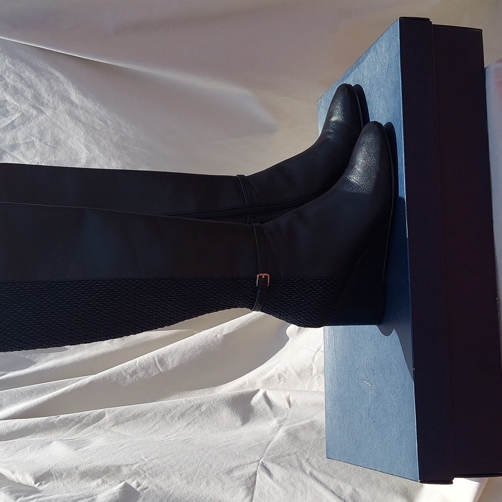 Cole Haan wedge leather boots